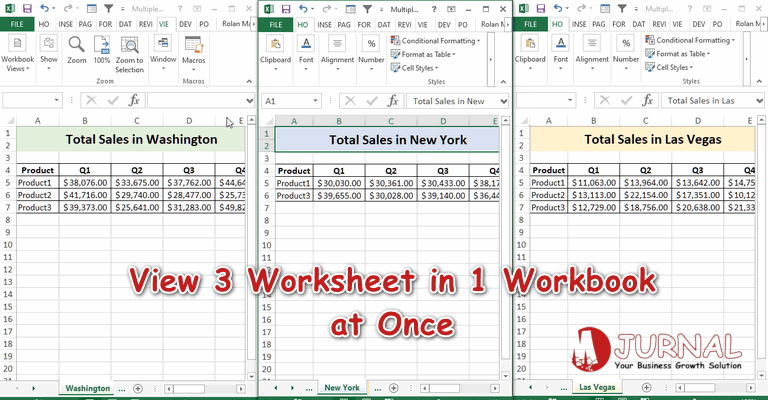 How To View Two Worksheets In Excel